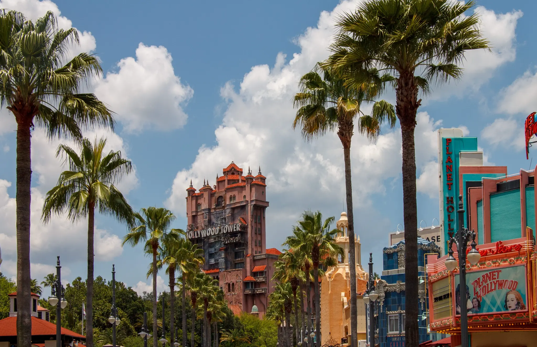 Disney's Hollywood Studios entrance, one of the parks our rental strollers are approved for